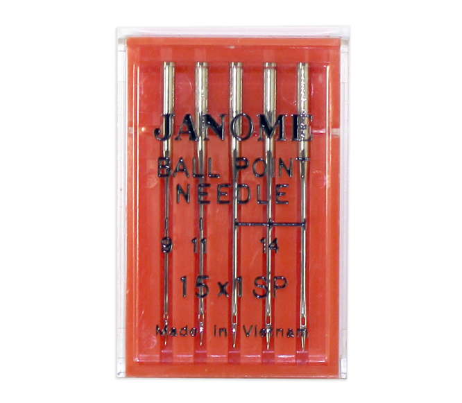 Janome Machine Needles Set of ballpoint needles Size 9,11 and 14 15